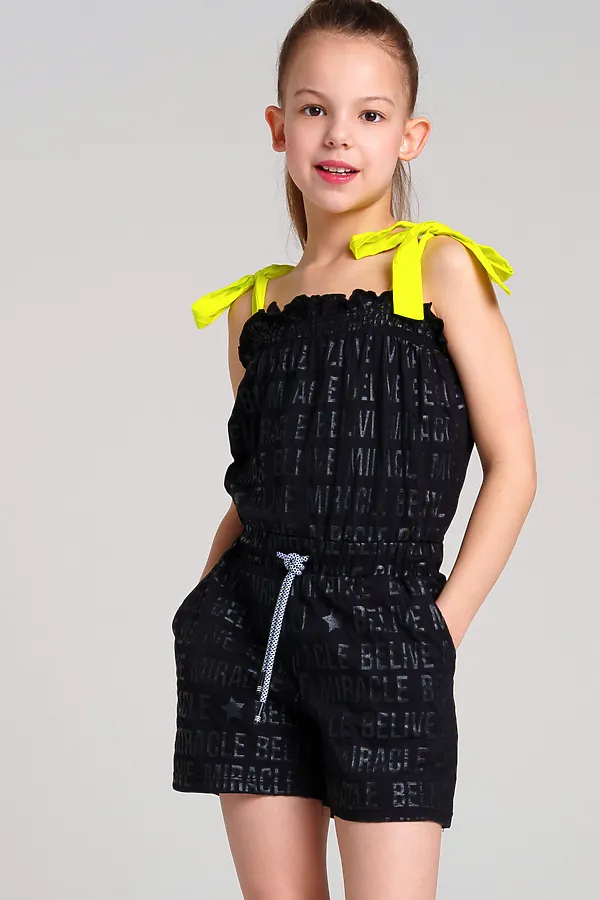 Комбинезон PLAYTODAY, черный,светло-зеленый - фото 2