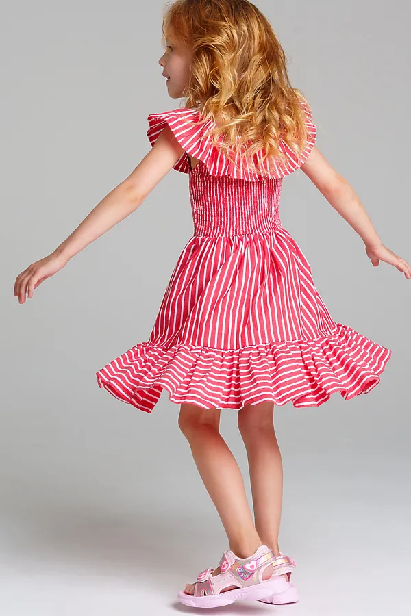 Платье PLAYTODAY, красный,белый - фото 2