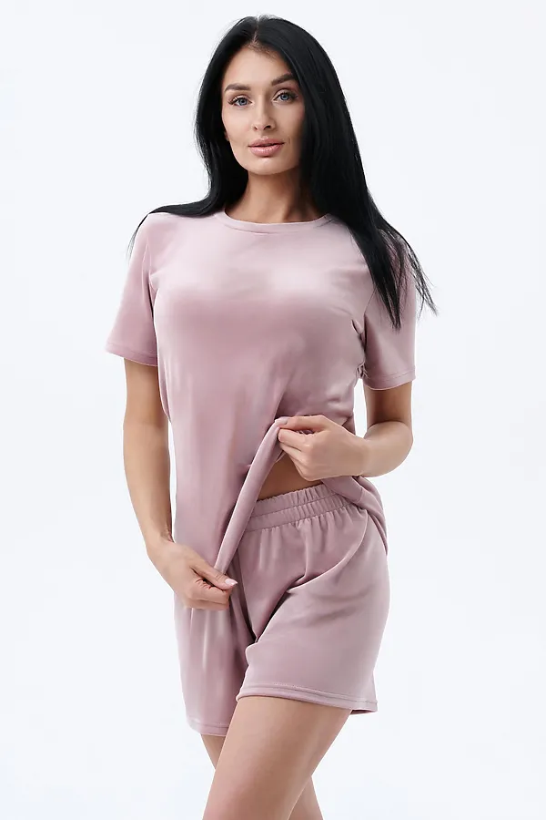 Костюм (Футболка+Шорты) LIKA DRESS, лиловый - фото 2