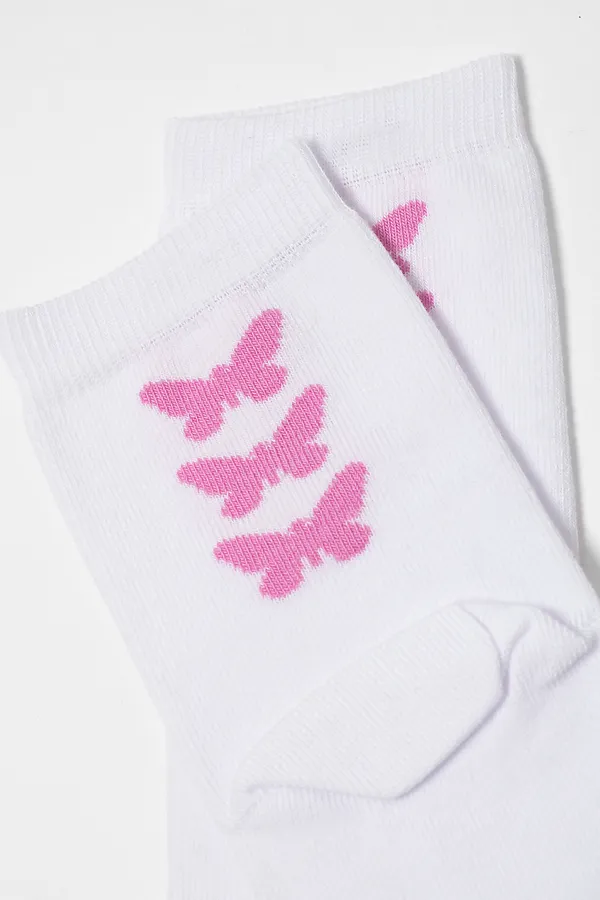 Носки ESLI, белый-розовый - фото 2