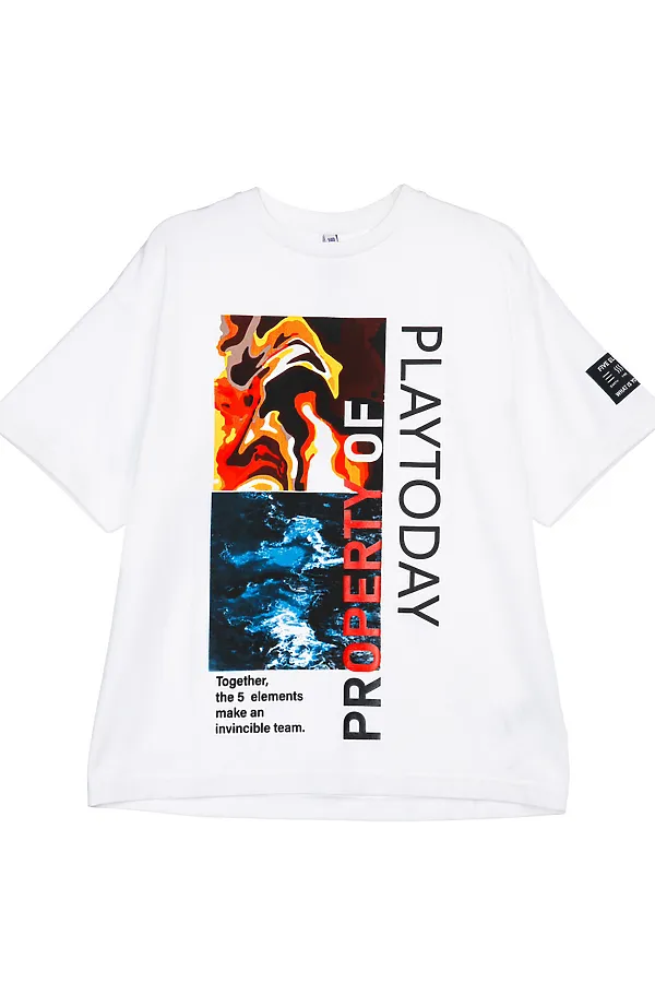 Футболка PLAYTODAY, белый,разноцветный - фото 2