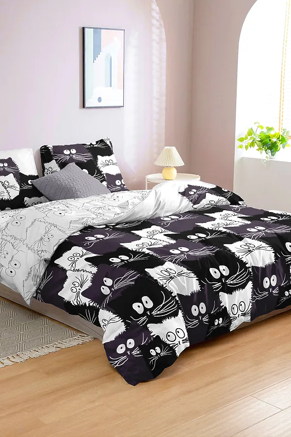 КПБ PAVLine Коты Компания вид 1 бязь 1,5 спл НАТАЛИ, в ассортименте - фото 2