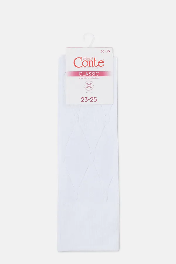 Гольфы CONTE ELEGANT, белый - фото 2