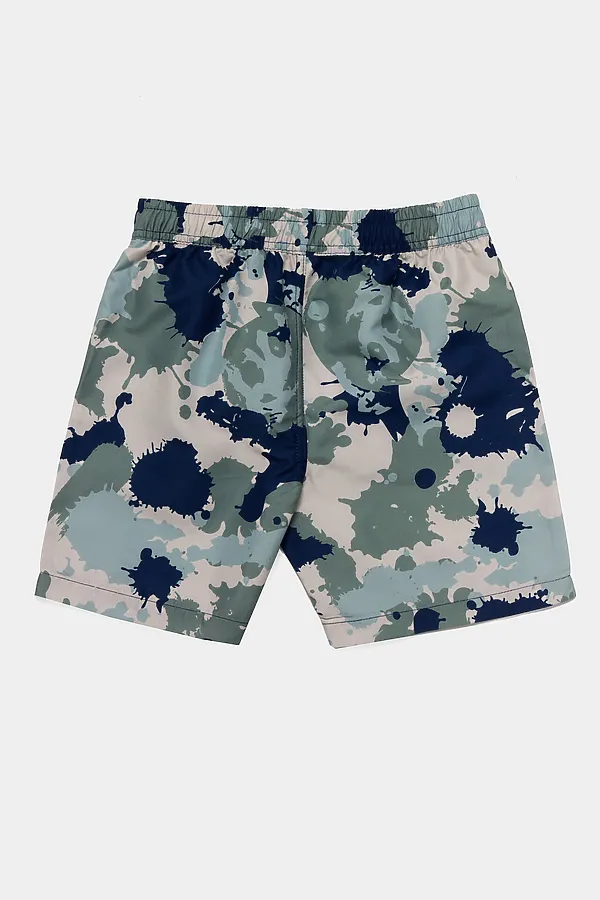 Шорты плавательные MARK FORMELLE, камуфляж мазками - фото 2