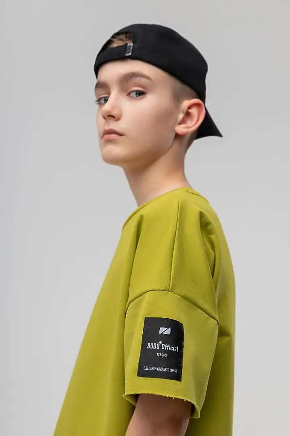 Костюм (Футболка+Шорты) BODO, оливковый - фото 2