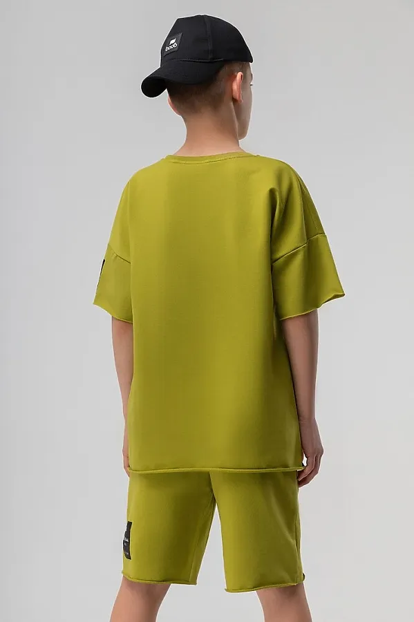 Костюм (Футболка+Шорты) BODO, оливковый - фото 2