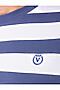 Футболка VILATTE (Светло-синий - белый) U49.032 #1002935