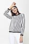 Блуза CONTE ELEGANT (black-white stripes) #140371