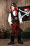 Карнавальный костюм Пирата LA MASCARADE (Черный, белый, красный) 104395 #187800