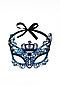 Маска венецианская "Королева Кристина" LA MASCARADE (Синий, черный) 204969 #188944