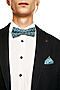 Комплект: галстук-бабочка и платок Уолл-стрит SIGNATURE (Синий) 204468 #193783