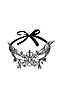 Маска венецианская "Мотылек" LA MASCARADE (Серебристый, черный) 205145 #194183