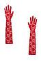 Ажурные перчатки "Валентинка" LE CABARET (Красный) 206396 #195879