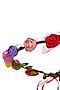Веночек с розами "Лучи радуги" Nothing But Love (Зеленый, красный, лиловый) 205291 #196171