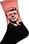 Носки "Как не стать президентом" КРАСНАЯ ЖАРА (Оранжево-розовый, черный) 210492 #196324