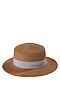 Плетеная шляпа "Фрида" Nothing But Love (Светло-коричневый, серый) 207258 #196402