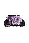 Заколка-краб "Темный цветок" Nothing Shop (Лавандовый, коричневый) 212936 #196451