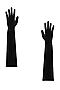 Высокие атласные перчатки LE CABARET (Черный) 206399 #196973