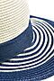 Плетеная шляпка Французская Ривьера в морском стиле Nothing But Love (Кремовый, синий) 202044 #197184