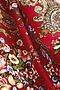 Яркий платок с павлопосадским узором и бахромой, 96 x 96 см. Nothing But Love (Красный) 200789 #197237