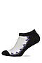 Укороченные носки "Таинственный сад" LE CABARET (Белый, черный, сиреневый) 204282 #198621