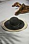 Плетеная шляпа Шоппинг на Багамах с мягкими полями Nothing But Love (Светло-бежевый, черный) 202049 #204935