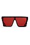 Солнцезащитные очки "Чудеса на виражах" Nothing Shop (Черный, красный) 291281 #205142
