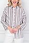 Блуза BELLOVERA (Белый, Графитовый, Розовый) 34Б0795 #211284