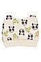 Комплект (Конверт-Пелёнка+Шапочка) KOGANKIDS (Молочный набивка панды) 252-009-55 #222576