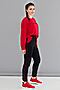Костюм (брюки+футболка) LADY TAIGA (Черный, красный) К1569-13 #225191
