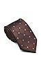 Классический галстук SIGNATURE (Коричневый, голубой) 204382 #231761