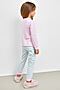 Пижама MARK FORMELLE (Розовый +цветная полоска) 21-9597ПП-0 #263914