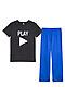 Пижама BOSSA NOVA (Синий/черный) 351л-161 #265043