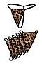 Набор из 6 трусиков-стрингов "Дневная красавица" LE CABARET (Черный, коричневый, бежевый) 294051 #265840