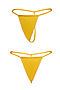 Набор из 6 трусиков-стрингов "Роковая красотка" LE CABARET (Желтый) 294047 #265843
