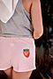 Пижама Старые бренды (Серый+розовый) ЖП 054 #269776