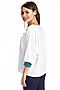 Блуза LADY TAIGA (Белый / зеленый) Б1958 #271412