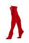 Чулки 50 DEN женские чулки цветные чулки на резинке плотные чулки "Красотка... КРАСНАЯ ЖАРА (Красный) 295188 #284194