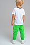 Комплект (футболка+брюки) PLAYTODAY (Белый,зеленый,черный) 12112472 #285107