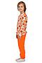 "Цирк Набивка" - детская пижама ДЕТСКИЙ ТРИКОТАЖ 37 (Набивка+Оранж) ПЖ0090 #296056