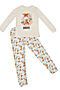"Жираф Аркадий" - детская пижама ДЕТСКИЙ ТРИКОТАЖ 37 (Экрю Набивка) ПЖ0021 #296057