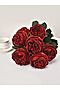 Букет роз "Цветущий сад" MERSADA (Темно-красный, темно-зеленый,) 300838 #300938