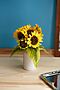 Букет 7 цветков "Подсолнухи" MERSADA (Салатовый, ярко-желтый,) 297152 #307847