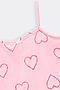 Комплект(Майка+Трусы) MARK FORMELLE (Сердца глиттером на розовом) 21-11414ПП-0 #335017