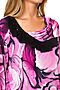 Блуза TUTACHI (Фуксия/Черный) 135 #65371