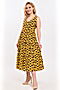 Платье BRASLAVA (Желтый, коричневый) 5944/01 #655902