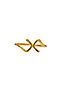 Кольцо "Волшебный алфавит" MERSADA (Золотистый, Темно-бежевый) 296416 #659020