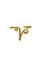 Кольцо "Волшебный алфавит" MERSADA (Золотистый, Светло-песочный) 296421 #659032