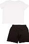 Комплект (футболка+шорты) ELEMENTARNO (Белый, Чёрный) BKS 460-461 #661373