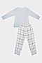 Пижама MARK FORMELLE (Серый +клетка на сером) 21-9000-2 #668983